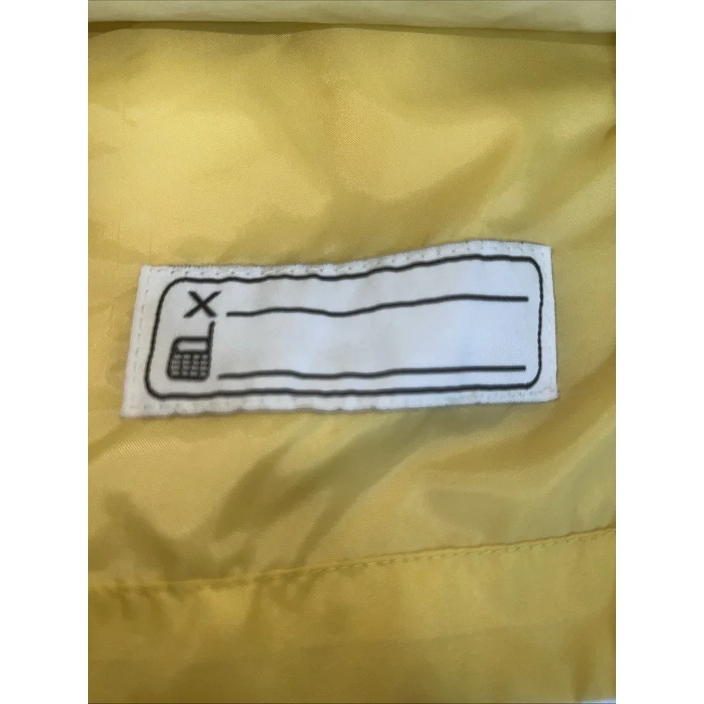 Columbia Vtg Yellow & Blue Hooded Windbreaker Jacket |Y2K|90's| Unisex 10/12